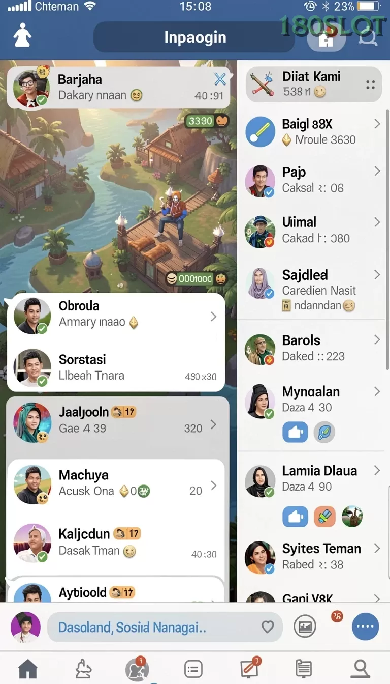 Cuplikan layar REKENING168 — aktivitas