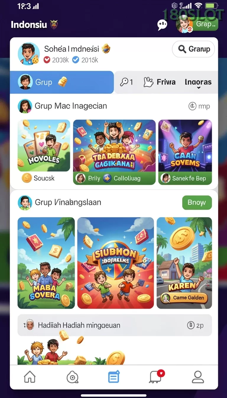 Cuplikan layar PURISLOT — menu navigasi