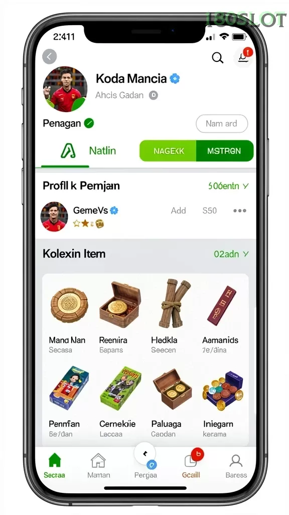 Cuplikan layar PURISLOT — pengaturan akun